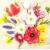 Serwetka decoupage seria DAISY wiosenny bukiet 33x33cm